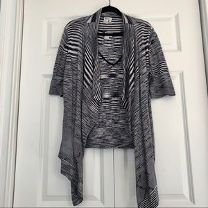 Worth Navy Blue & White Striped Twinset